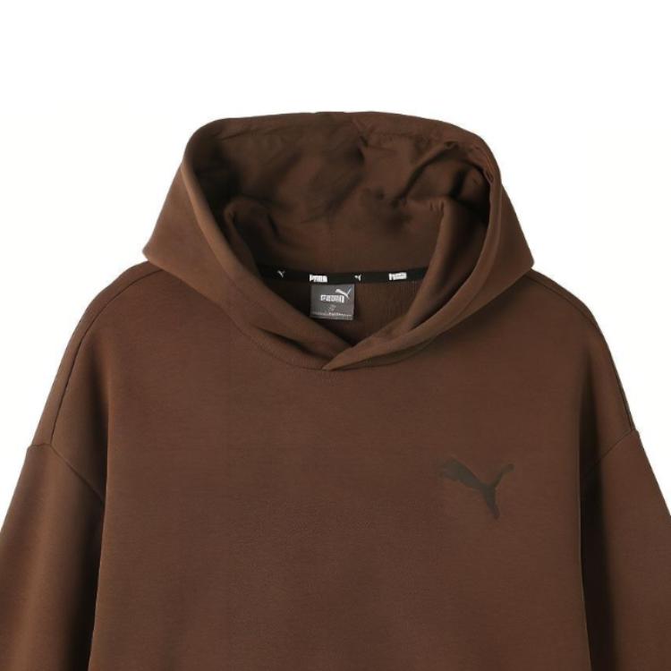 New PUMA Elevated HOODIE FL Sweatshirt Men's Chocolate 686854-16