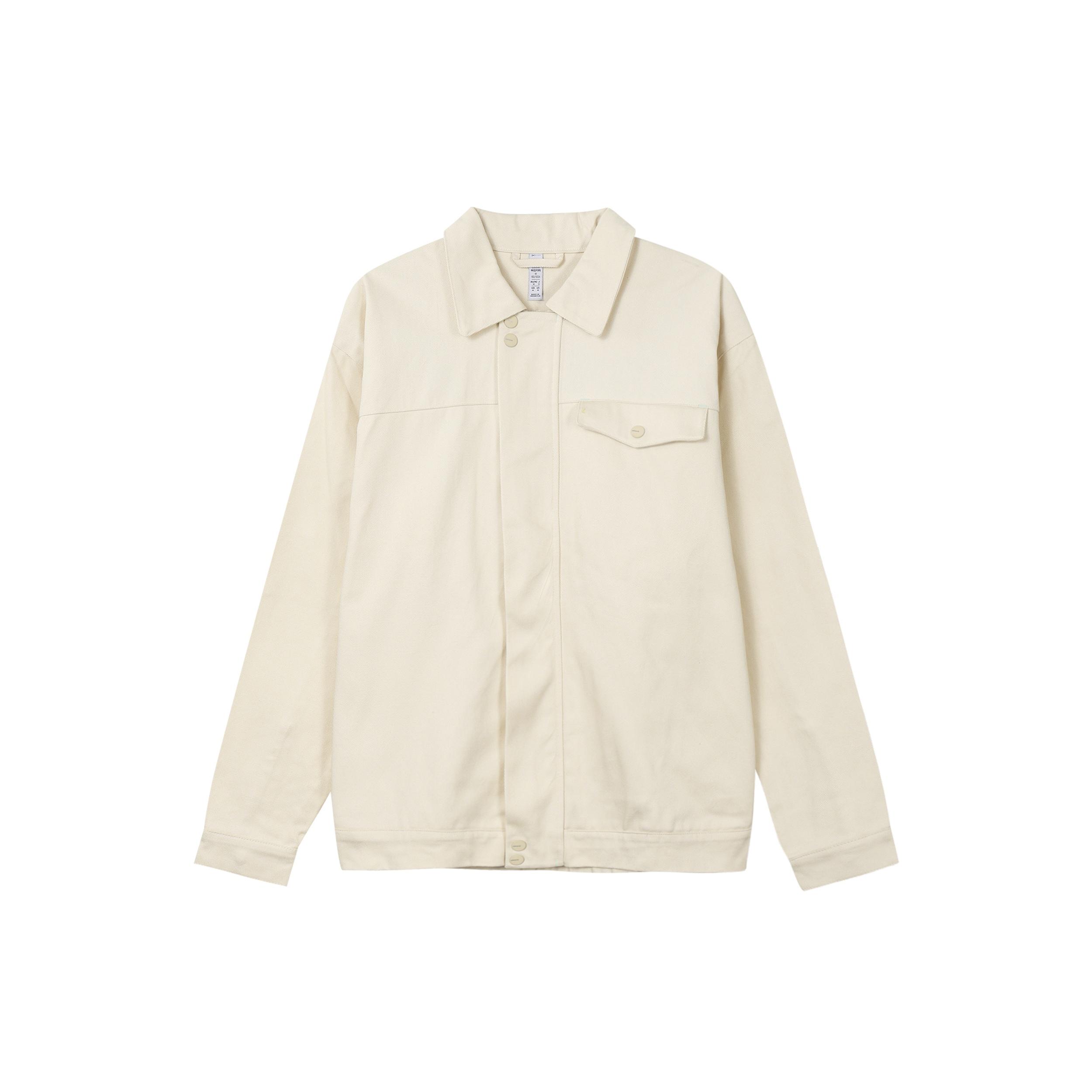 adidas originals Lapel Solid Color Sports Yellow White Jacket Men s HI6011 S