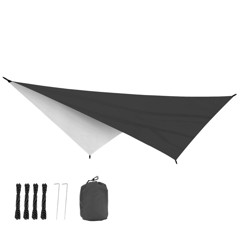 3.4x2.6m Waterproof Camping Awning Sun Shade Sail Outdoor Garden Swimming Pool Awning Camping Hiking Sun Shelter Tent Sunshade