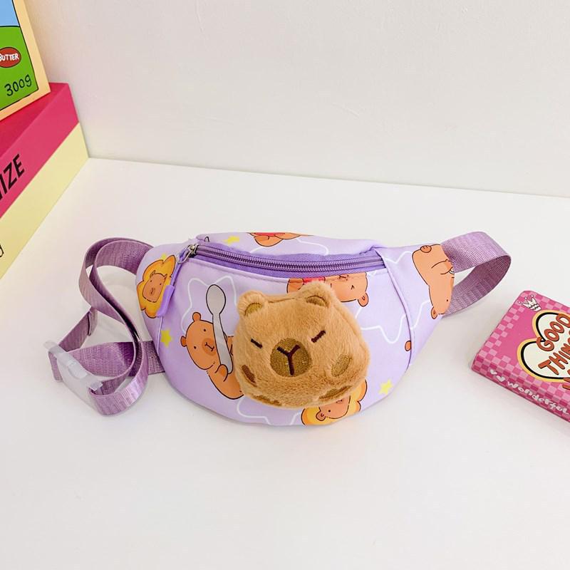 Geantă Messenger Kawaii Capybara Geantă de cruce pentru copii Rucsac drăguț din desene animate Geanta piept cu desene animate Geanta de voiaj Geanta de talie