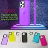 iPhone 14 Pro, Cute Retro Vibrant Design Phone Cases for Women,Camera Protector Cover Soft Silicone Shockproof Protective Case Neon Purple