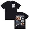 Camiseta Padrão de Capa da Turnê de Álbum 2025 do Cantor de Rap Baby Gang Camiseta Masculina Hiphop Punk Camiseta Gótica Confortável Oversized