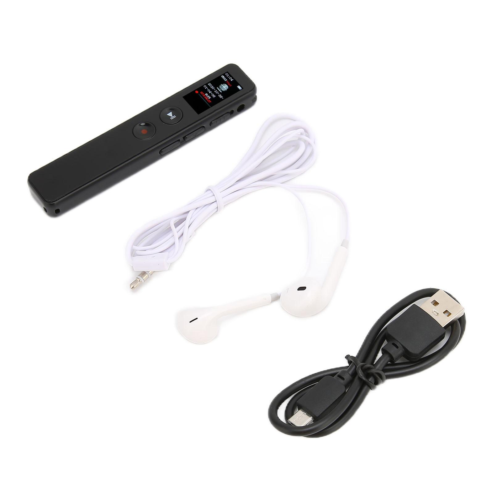 

Цифровой диктофон с активацией голоса, портативный, легкий, металлический, HD, шумоподавление, мини-голос 8GB