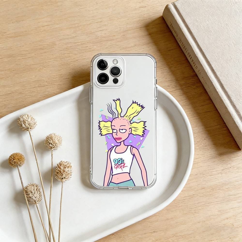 Funny Cartoon R-Rugrats Phone Case For iPhone 17 16 15 14 13 12 11 Mini Pro Max Plus Transparent Cover
