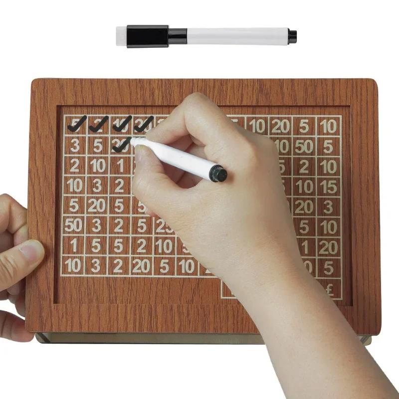 Pușculiță din lemn natural realizată manual Cutie decorativă de economisire de unică folosință cu contor de obiective de bani Pușculiță pentru copii și adulți