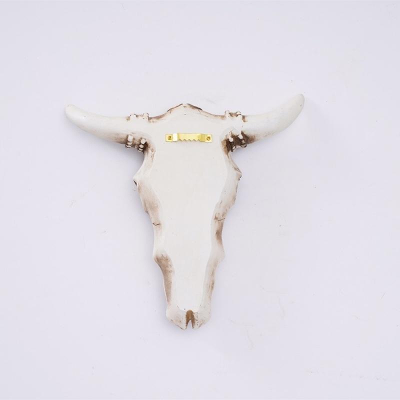 Colgante de Pared Vintage Cabeza de Vaca Cráneo de Animal 3D Estatua de Arte Escultura de Cabeza de Toro Decoración Colgante de Pared para Hogar Sala de Estar Bar Manualidades