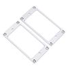 2Pcs Metal Humbucker Pickup Frame Mounting Rings Replacement Parts for Electric Guitars