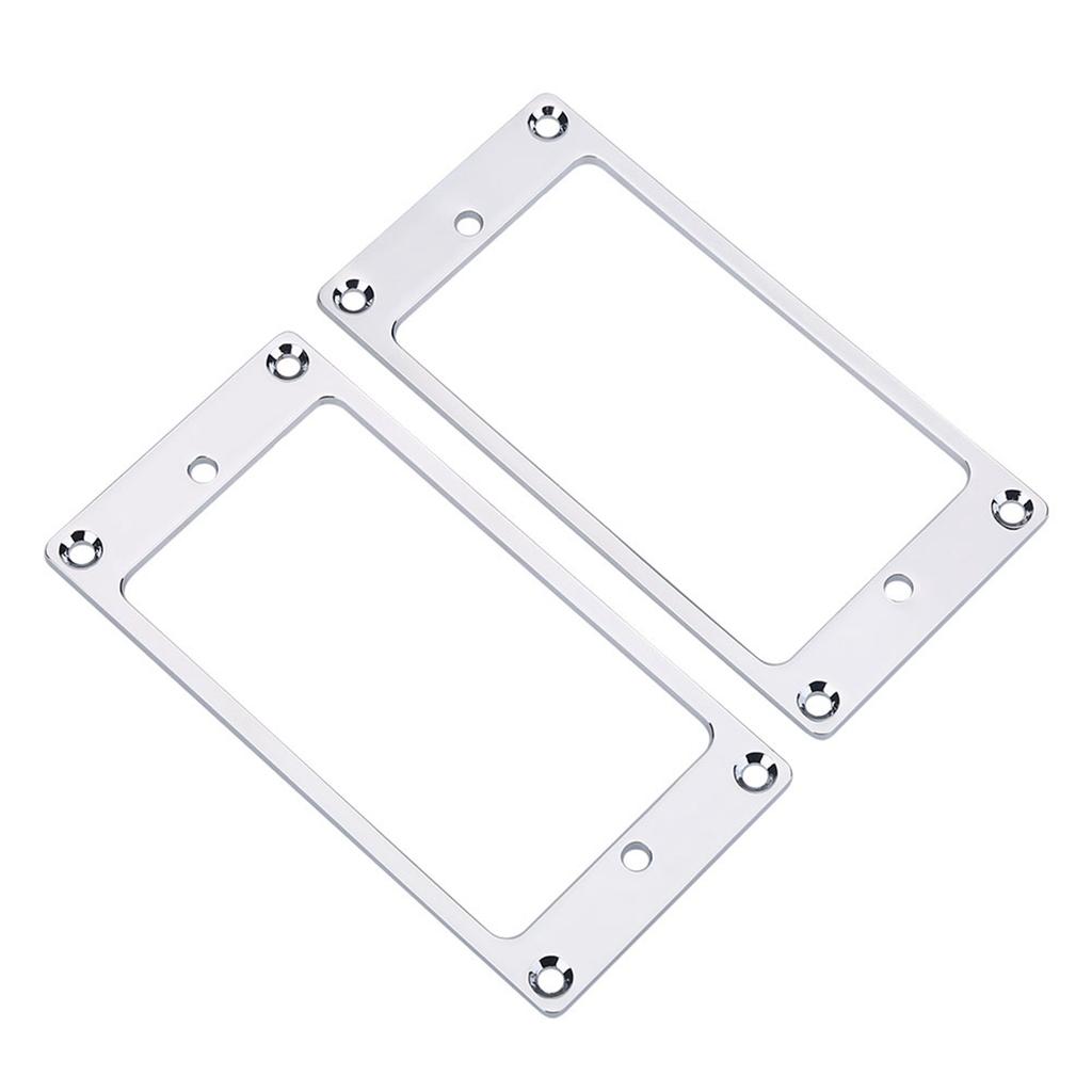 2Pcs Metal Humbucker Pickup Frame Mounting Rings Replacement Parts for Electric Guitars
