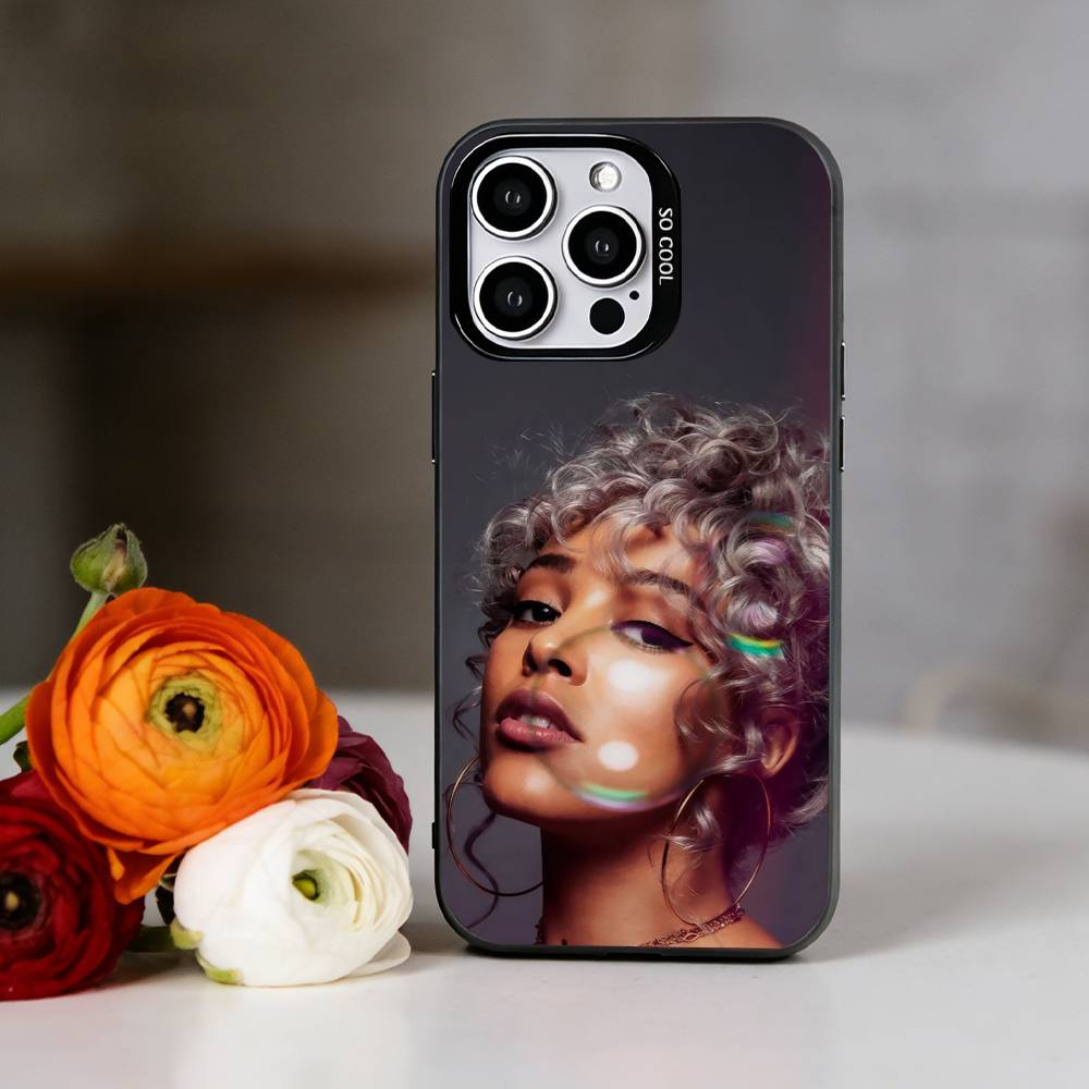 D-DOJA Cat Phone Case For iPhone 17,16,15,14,13,12,11 Plus,Pro Max,XS,Colorful Silver Phone Case Funda Cover