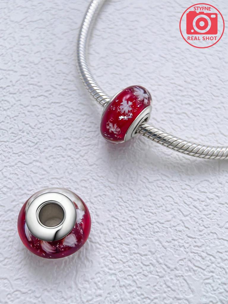 Copper Beautiful Wonderful Plated Genuine Charm Four-Leaf Clover Flower Bead Fits Bracelets WomenS Jewellery Gifts