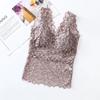 Fashion Bottoming Underwear Thin Backless Sling Hollow Out Lace V-neck Vest Top  Sleeveless Bra Vest Inside Wear