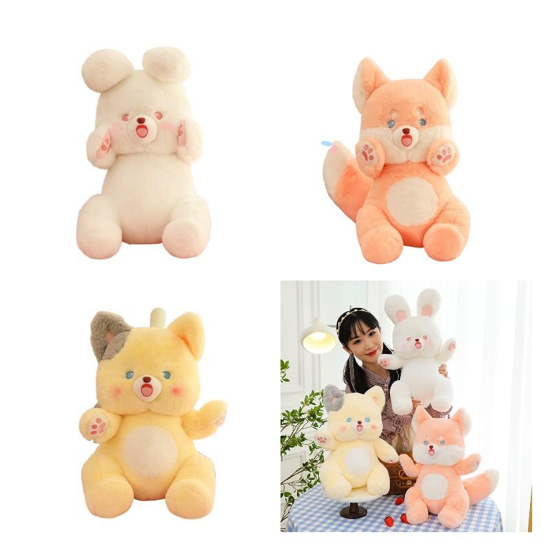 Bear Animal Plush Toy Cartoon Doll Home Desktop Decoration Throw Girls Pillow