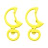 31X39mm Candy Colored Alloy Shell Shaped Spring Buckle Special-shaped DIY keychain Accessories Creative Accessories Hanging Ornaments