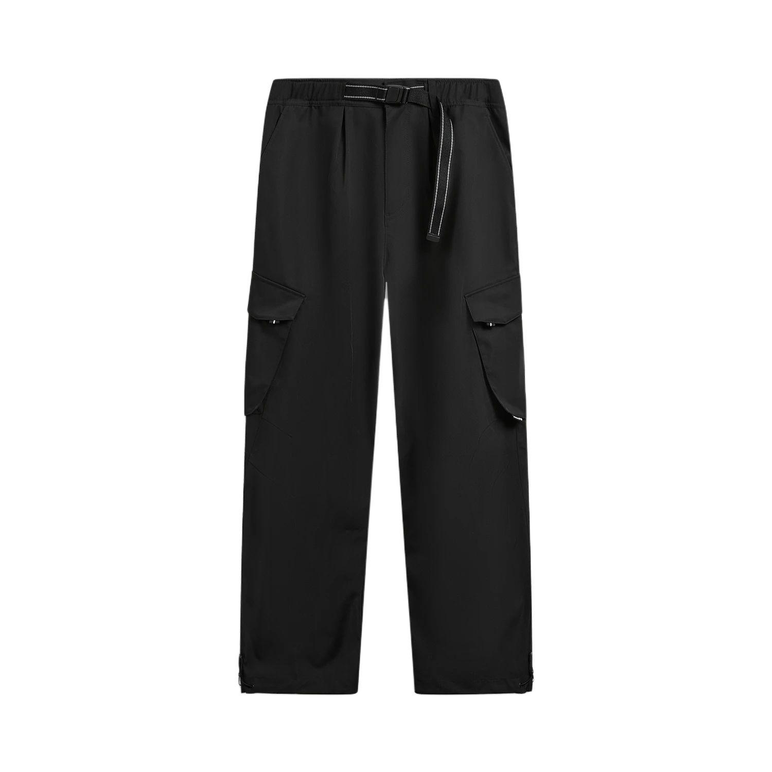Li Ning Outdoor CF Водоотталкивающие Однотонные Простые Универсальные Спортивные Длинные Брюки Мужские низ AYKW113-3 L