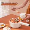 1.5L Multifunctional Electric Cooker Large Capacity Electric Boiling Pot Kitchen Steamer Mini Portable Electric Frying Pan