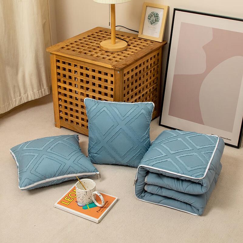 Muji Cut-Pile Velvet Foldable Pillow Blanket