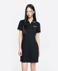 Emelbi Women'S Basic Lettering Pique Dress Ny (Black)