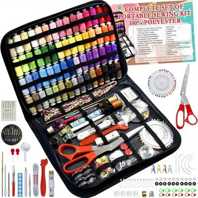 67/90/129/172pcs  Hand-held Sewing Kit for Family Travelers, Adults, Beginners, Emergencies