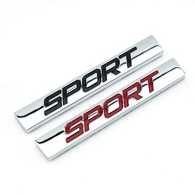 Kovové logo športového auta Nálepka na športové auto Športové upravené logo auta