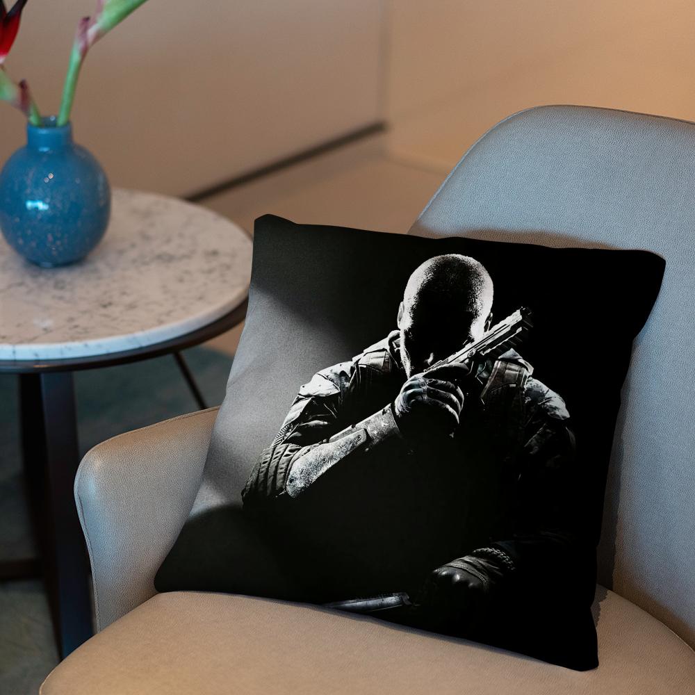 D-Duty-s Black Ops Cushion Cover 2-in-1 Reversible Plush Pillow Cover | Car/Sofa/Bed | Perfect Gift