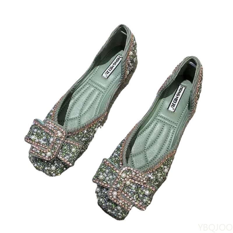 Fashion 2025 New Pointed Elegant minimalist Ladies leisure comfortable Large size Soft Sole Women Fashionable versatile Flat Shoes