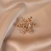 Snowflake Suit Brooch Accessories, Elegant Collar Pin, Anti-glare Brooch, High-end and Light Luxury Coat, Pearl Pin