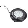 Digital LCD Round Thermometer Magnetic Suction Cup Temperature Meter for Reptile Box Fish Tank