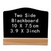 Wooden Double-sided Small Chalkboard Ornaments Home Decoration Hotel Bar Writing Board Double-sided Chalkboard Message Board CRA