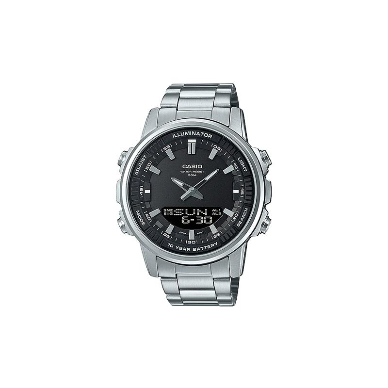 

Casio DRESS Classic Simple Exquisite Fashion Quartz Movement Stainless Steel Strap Japanese and Korean Watch Men s Watch Black Dial AMW-880D-1AV чёрный