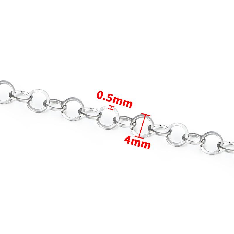 Stainless Steel Oval Link Chain for DIY Jewelry Making: Necklaces & Bracelets