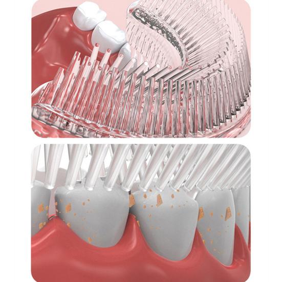 U Shape Toothbrush Head Deeply Cleaning Silicone 360 Degrees Soft Electric Toothbrush Head for Kids