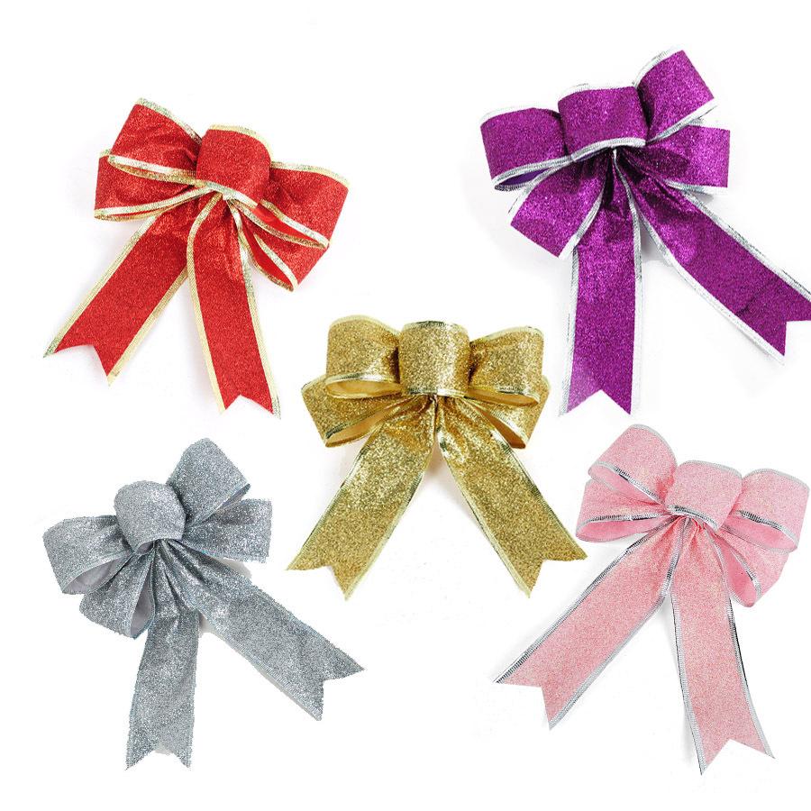 AYOYO  2025 New Christmas Decoration Xmas Tree Ornaments Christmas Colorful Ribbon Bow