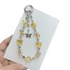 Elegant Butterfly Tassel Beaded Phone Chain and Keychain - Fashionable Bag Charm & Phone Case Accessory