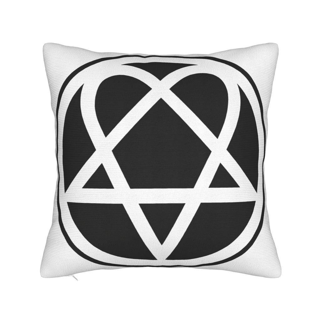 Him Heartagram Gold Pillow Cover Soft Cushion Cover Novelty Pillow Case For Couch Sofa Bedroom