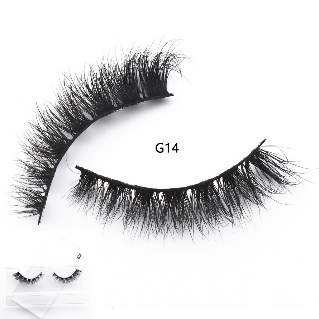 M62 Winged Mink Lashes Fluffy 3D Mink Eyelashes Natural Long Mink False Eyelashes Extension Mink Eyelashes Beauty Makeup Lashes