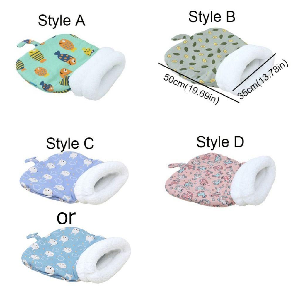 Cute Cartoon Cat Sleeping Bag Thickened Semi-closed Cat Nest Kennel Warm Comfortable Tunnel Cat Nest Winter