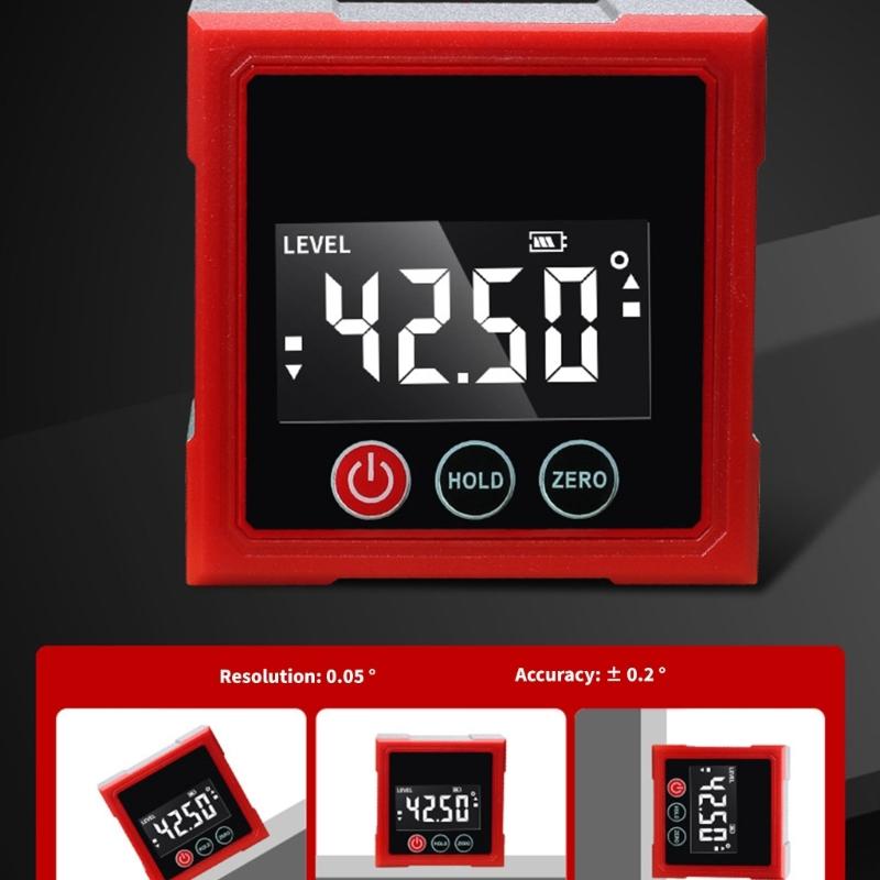 Digital Inclinometer With High Precisions Sensors ABS Aluminum Design For Engineers DIY Projects Angles Gauge