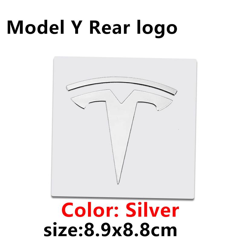 ALL1 1 PC Replacement Front Label Trunk Label for Tesla Model 3 Mode Y Logo Rear Tail Label Car Accessories Personalized Car Sticker