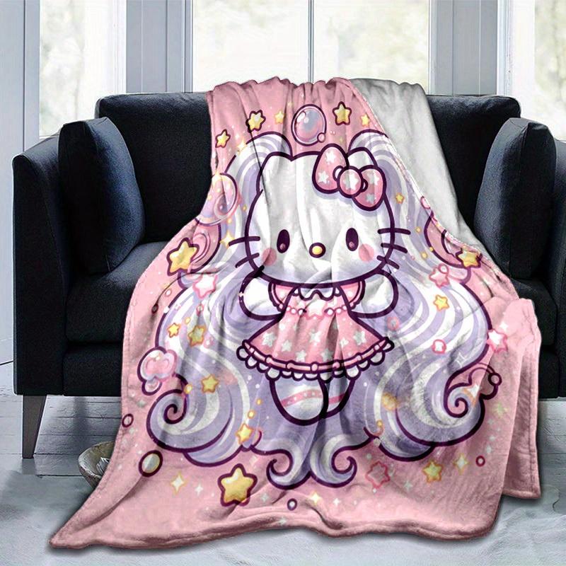 

1pc. Hello Kitty Cute Cartoon Blanket - Perfect for Home, Office, Outdoor Use, Gift Idea, Suitable for Al 100x150cm