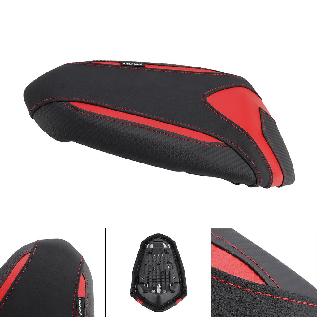 Rear Seat Passenger Cushion Flat Pu Fit Black For Tr Street Triple 765 S R 19-24