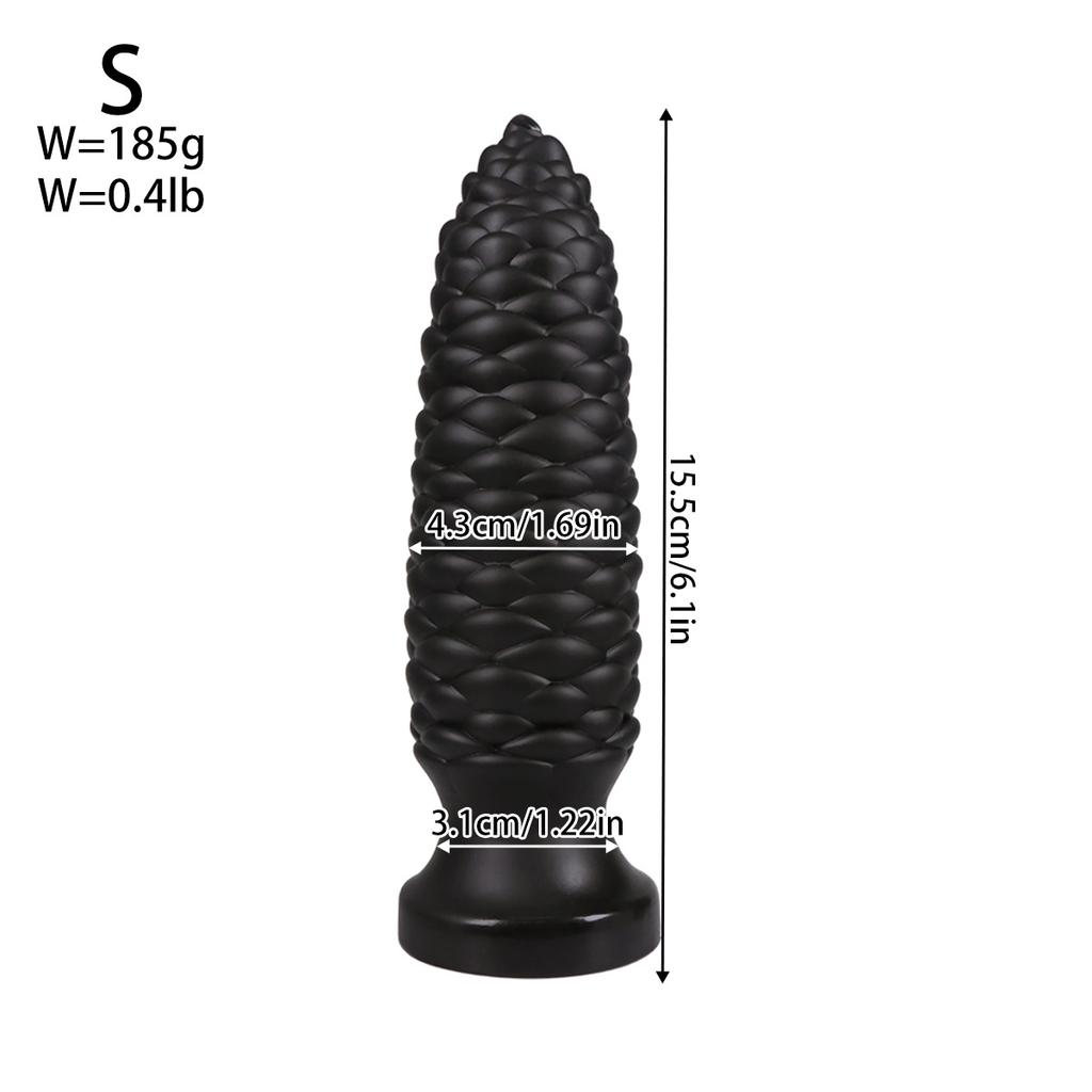 Extra Large PVC Soft Dildo Fisting Particles Anal Plug Masturbator Anal Dilator Adult Sex Toy Big Dick Strap On Penis