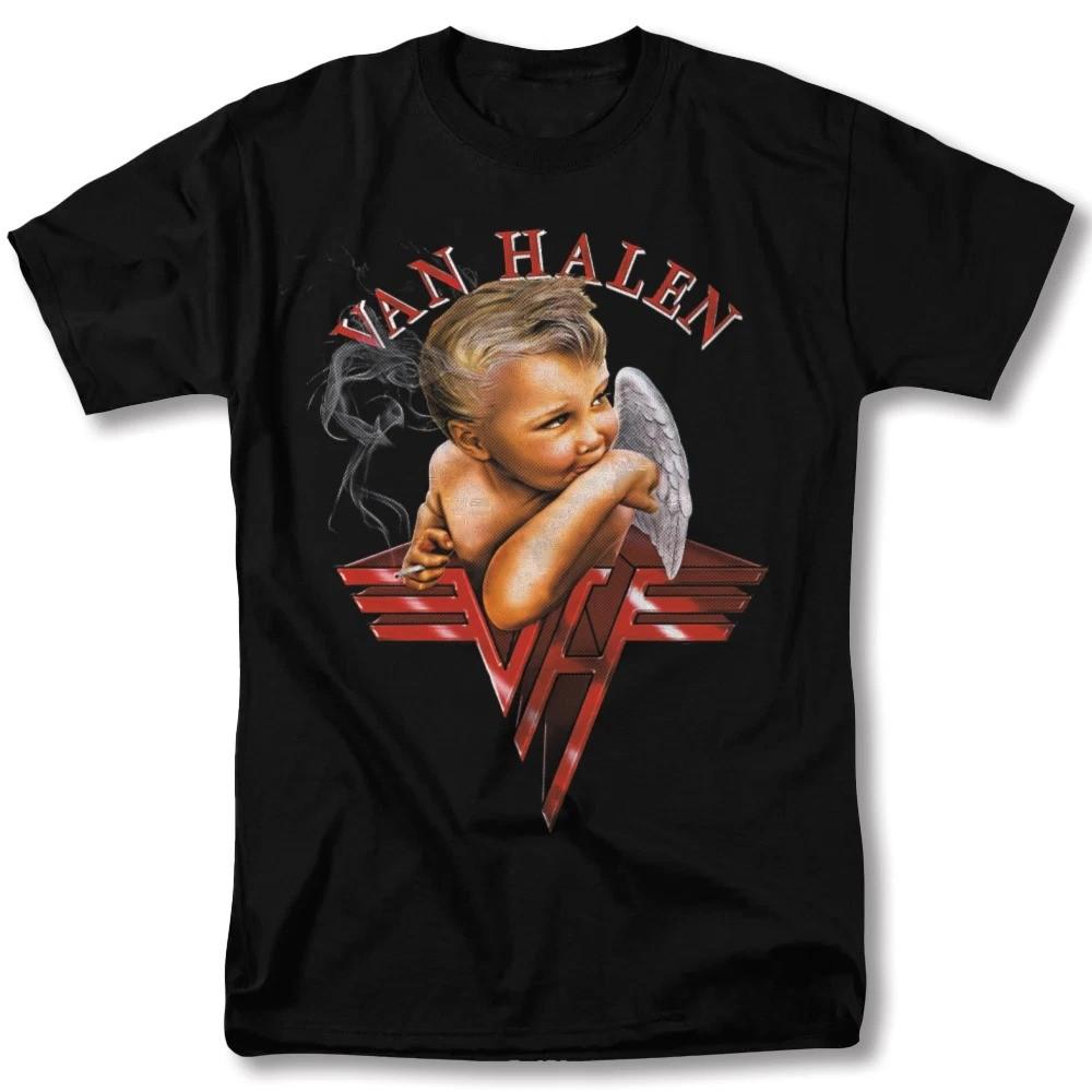 

Rare Van Halen T-Shirt Gift Shirt Graphic Short Sleeve Shirt Printed Cotton Tshirts Casual Loose Streetwear Unisex - Men s Su... S разноцветный