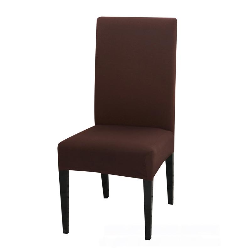 1PC Washable Kitchen Elastic Wedding Stretch Party Chair Protector Dining Room Solid Living Room Chair Slipcovers
