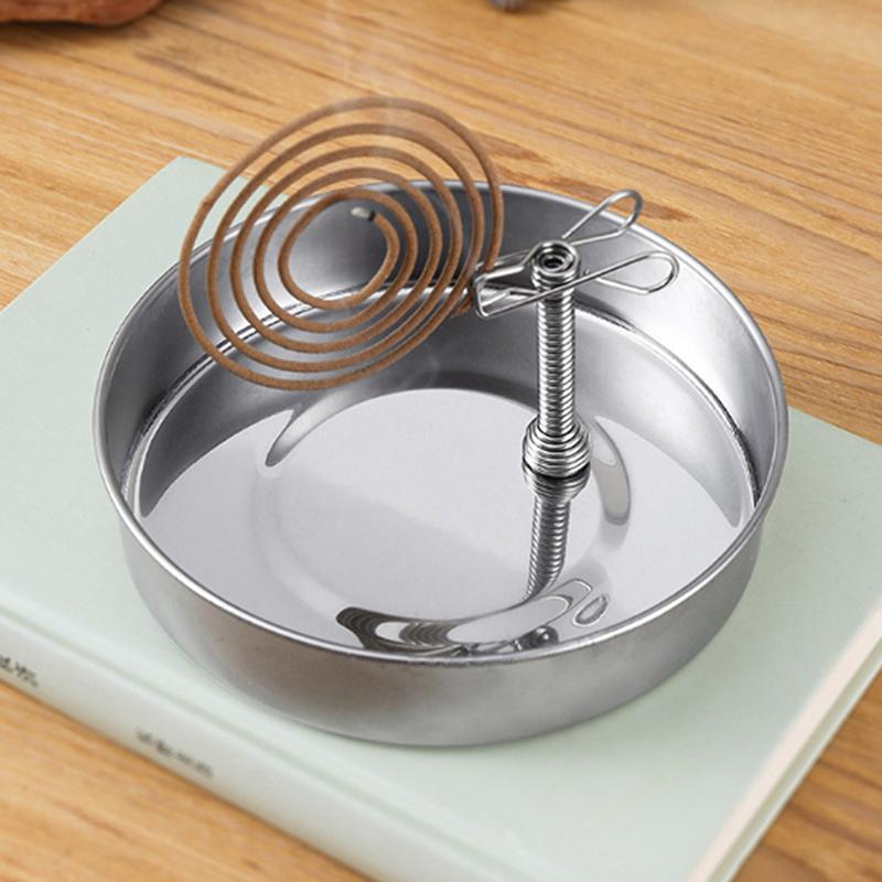 Edelstahl Multifunktions Aschenbecher Basis Magnetisch Mückenkerze Mückenkerzenhalter Mit Tablett Mückenschutz