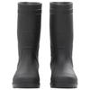 VidaXL Bottes de pluie noir taille 38-46 PVC