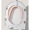 1 PC Soft Toilet Seat Cover, Flannel Waterproof Cushion for All Seasons, Non-Slip Elastic Toilet Mat for Home Use