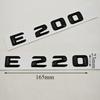 3D ABS Glossy Black Car Letters Logo E300 E220 E320 E200 Rear Trunk Badge Emblem For Mercedes Benz E Class E300 E320 Accessories