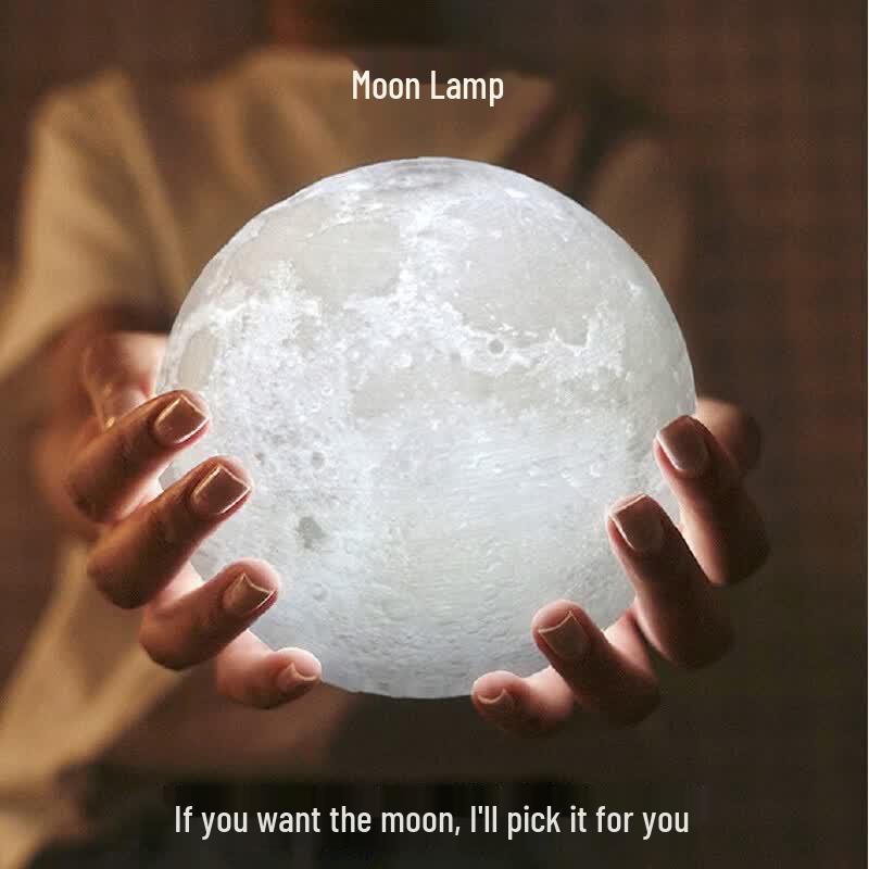 Deamak 3D Touch Remote Control Moon Lamp