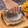 Stainless Steel Smash Burger Press Hamburger Patties Meat Masher Circular Meat Press Mold for Deli Meats Kitchen Accessories