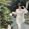 Women's Summer Chiffon Sun Protection Cardigan - Nuan Feng Lai Style, Long Sleeve, Loose Fit